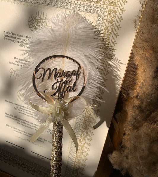 Beige theme Nikkahnama