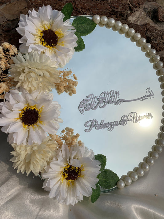 Floral mirror