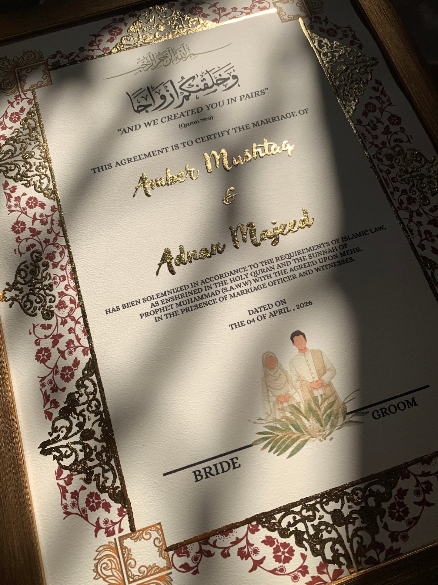 Regal Vows Nikkahnama