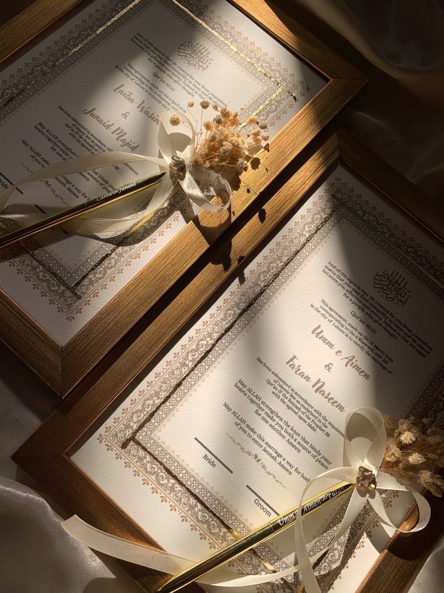 Beige theme Nikkahnama
