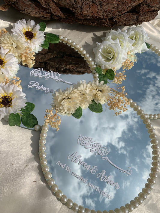Floral mirrors