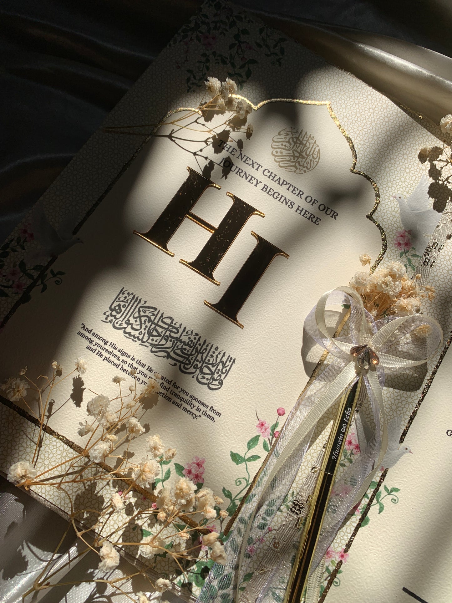 Embroidered Nikkah booklet
