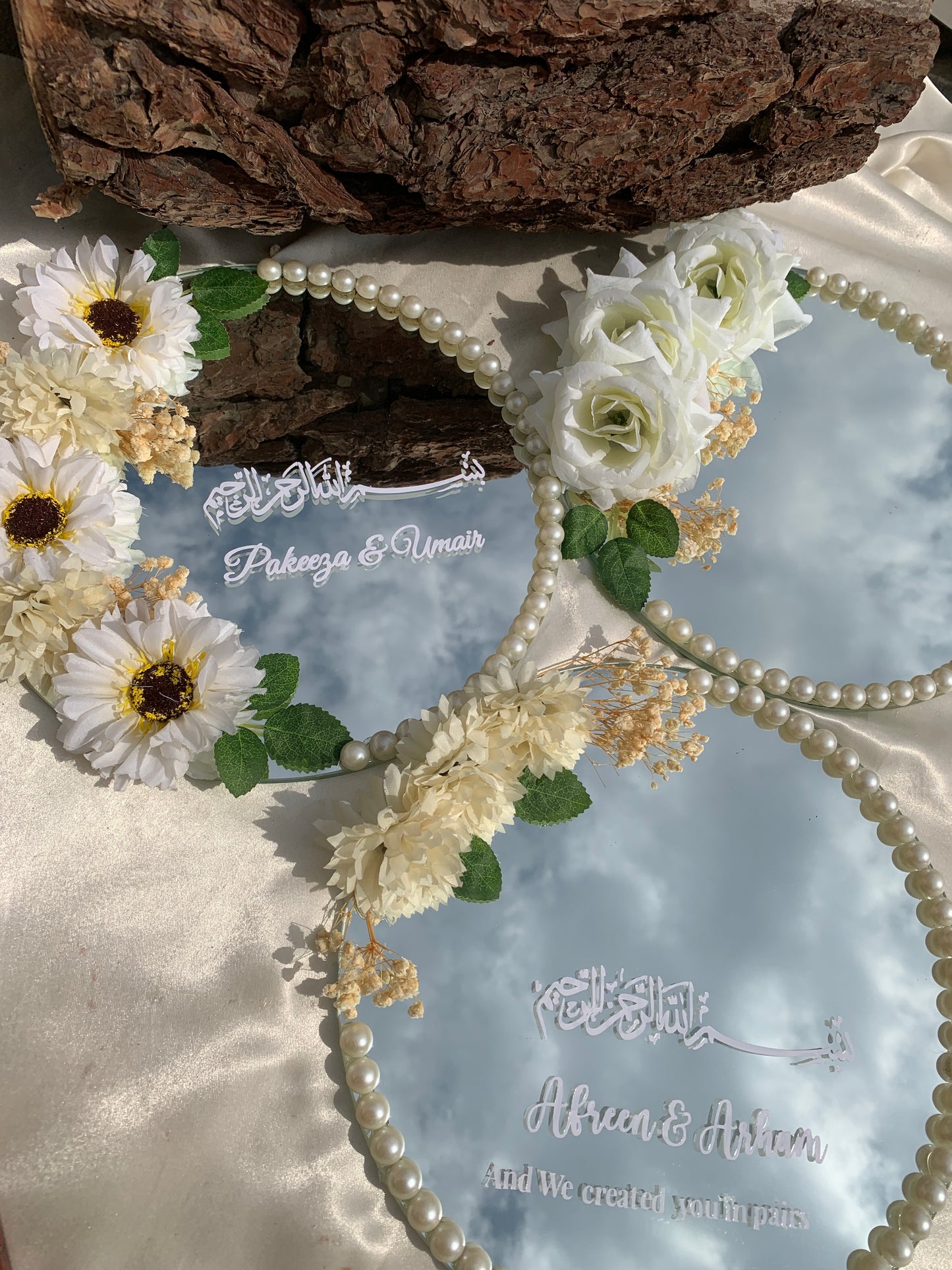 Floral mirrors