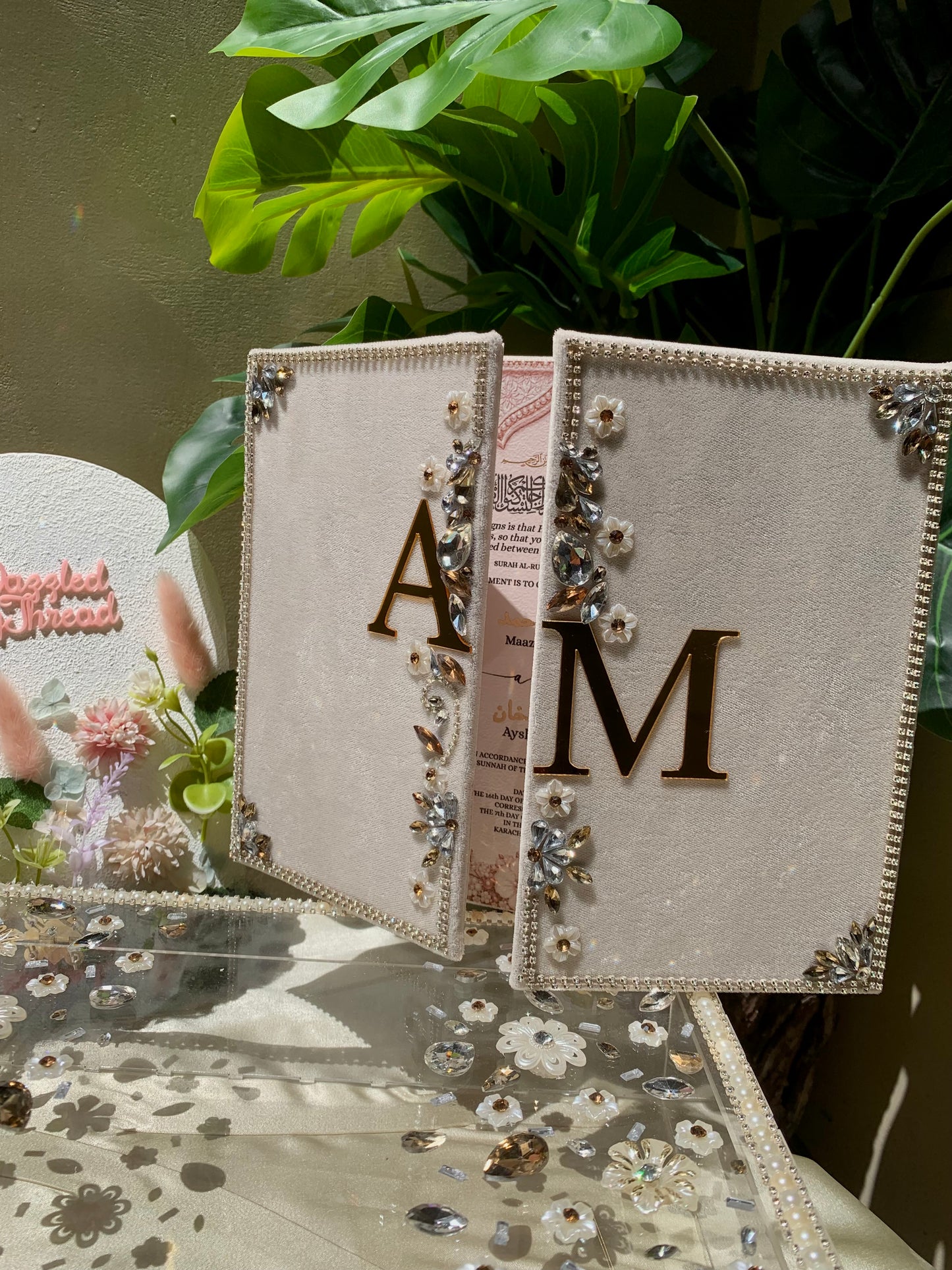 Nikkah booklet with Acrylic box