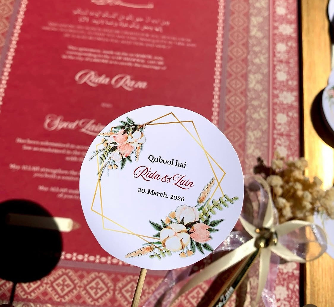 Nikkah mithai toppers