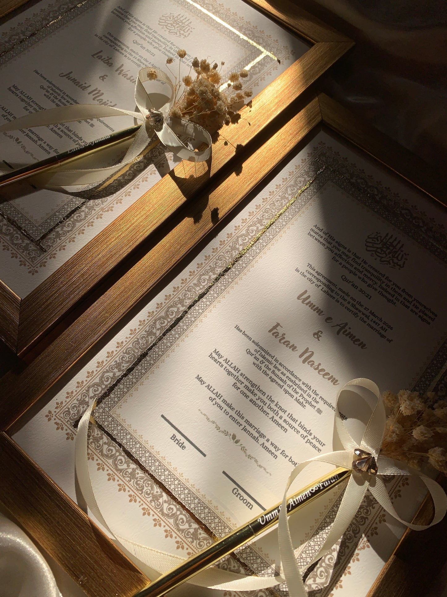 Beige theme Nikkahnama