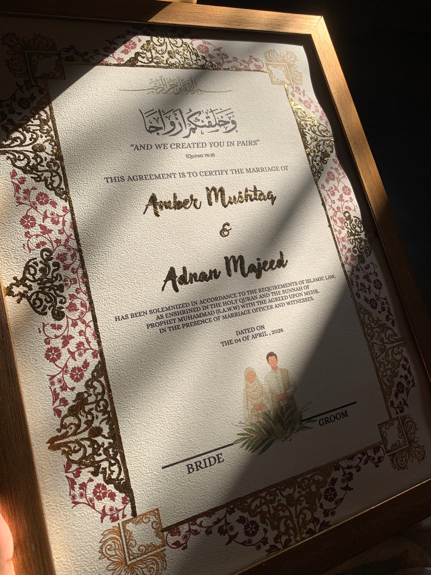 Regal Vows Nikkahnama