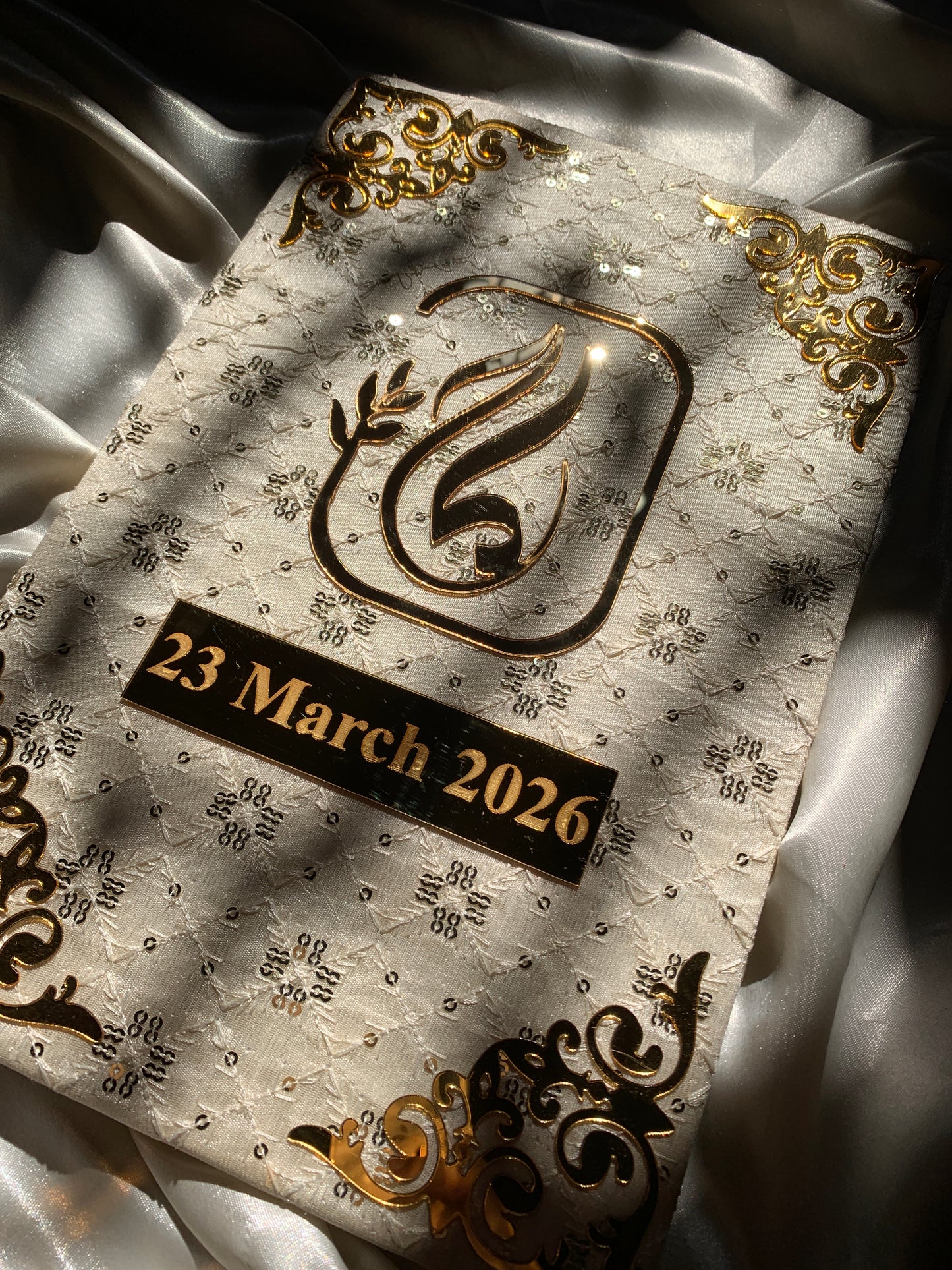 Embroidered Nikkah booklet
