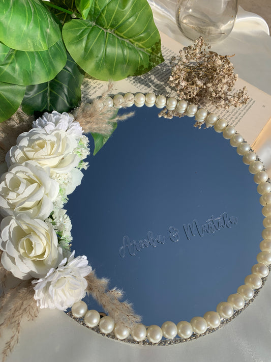 Floral mirror