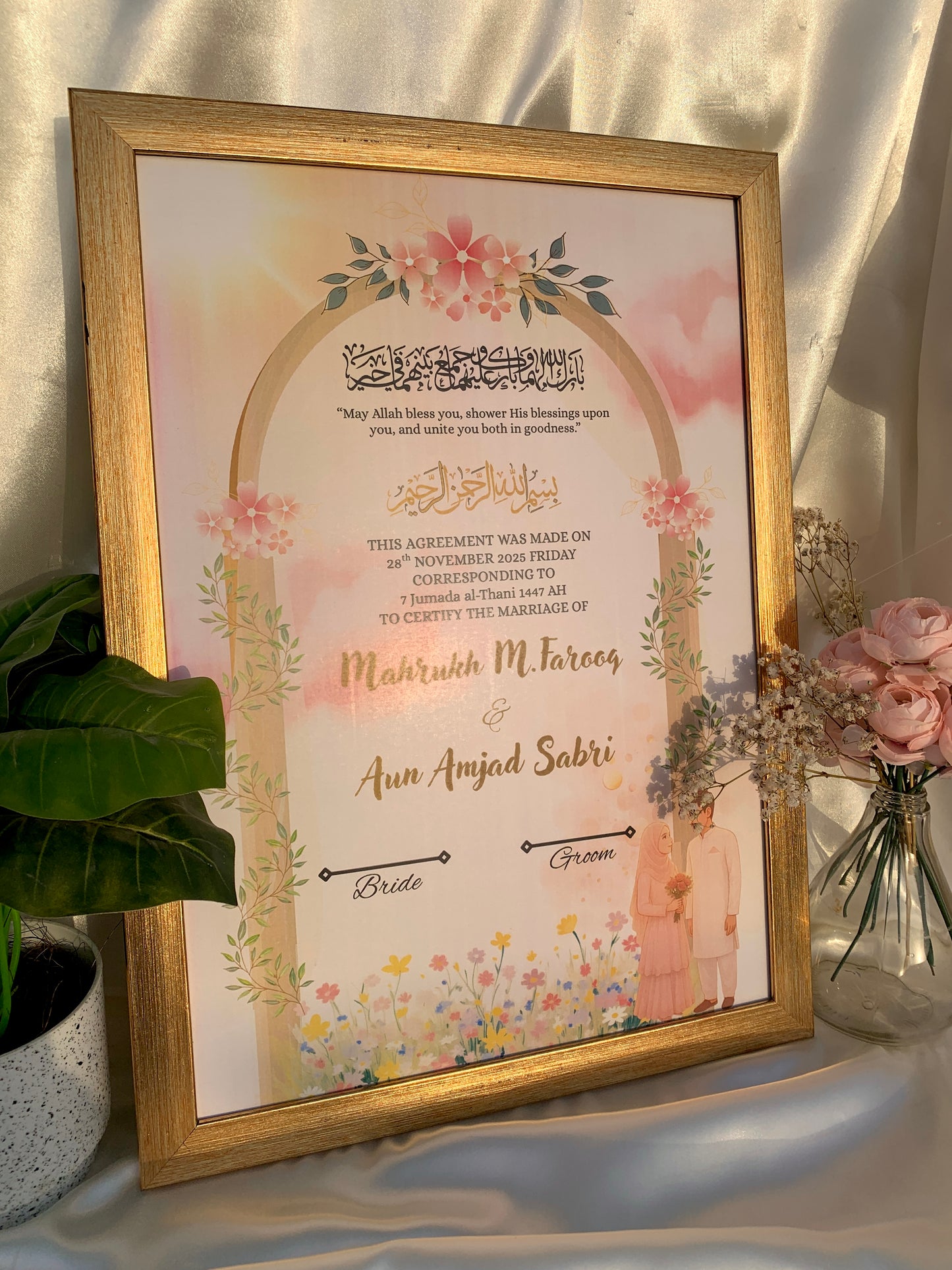 Dreamy pink Nikkahnama