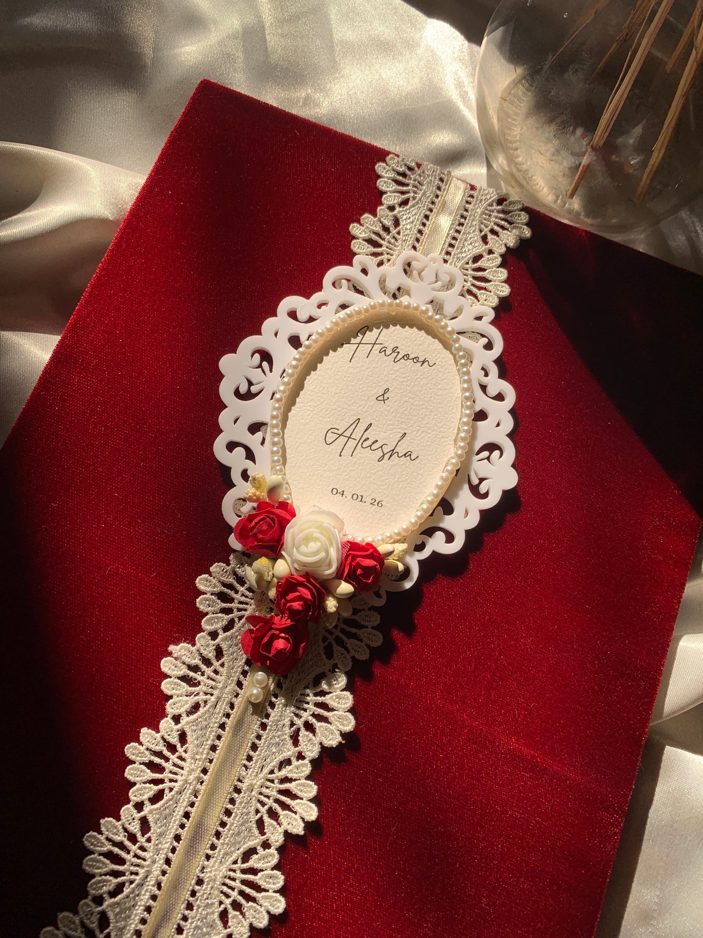 Velvet nikkah booklet