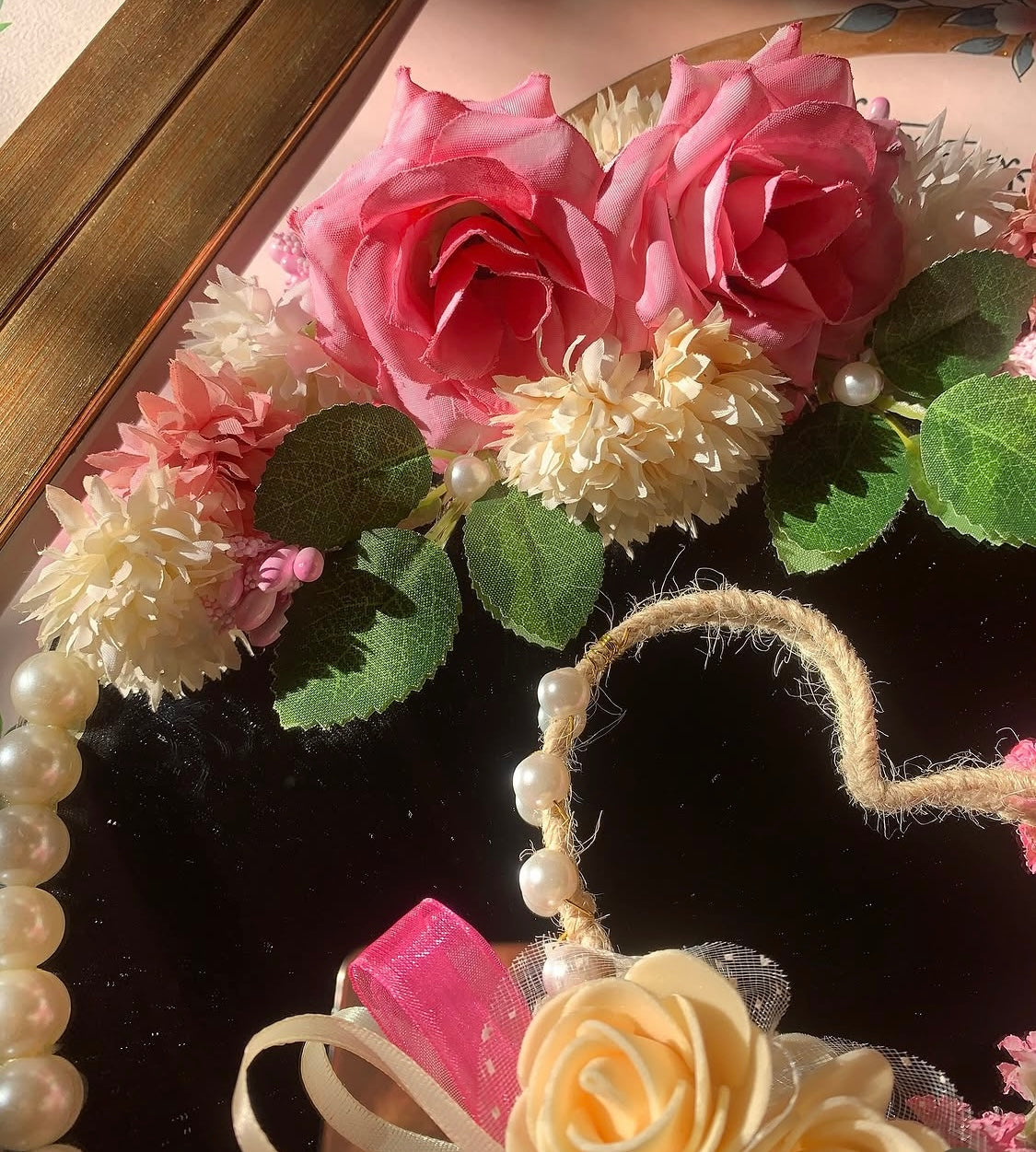 Floral mirror