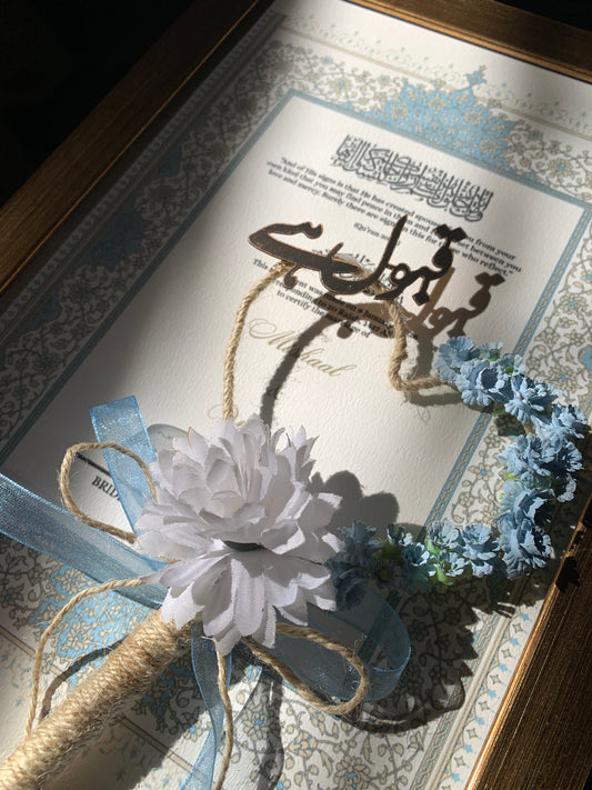 Floral nikkah pen