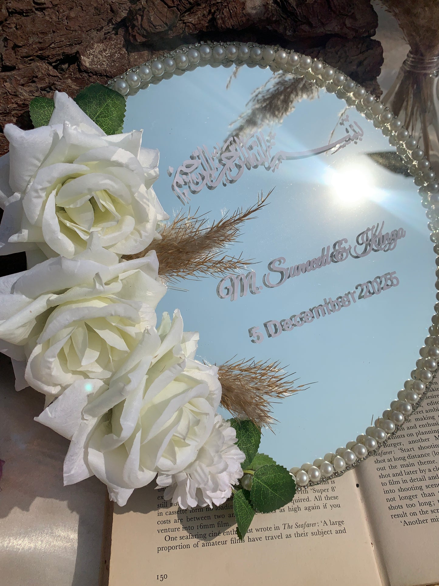 Floral mirror