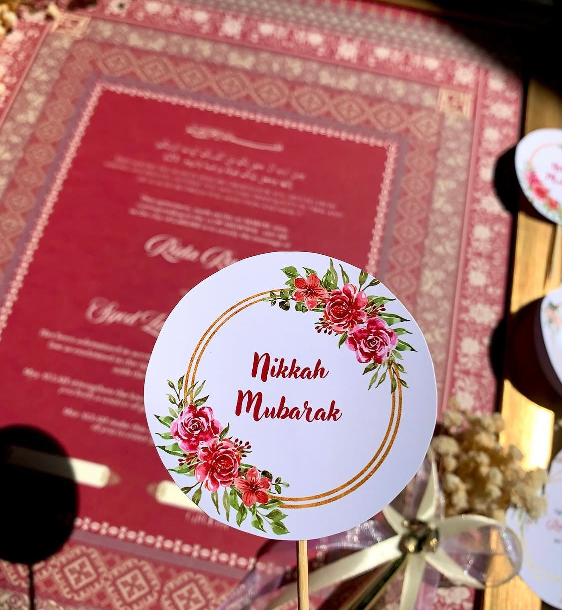 Nikkah mithai toppers